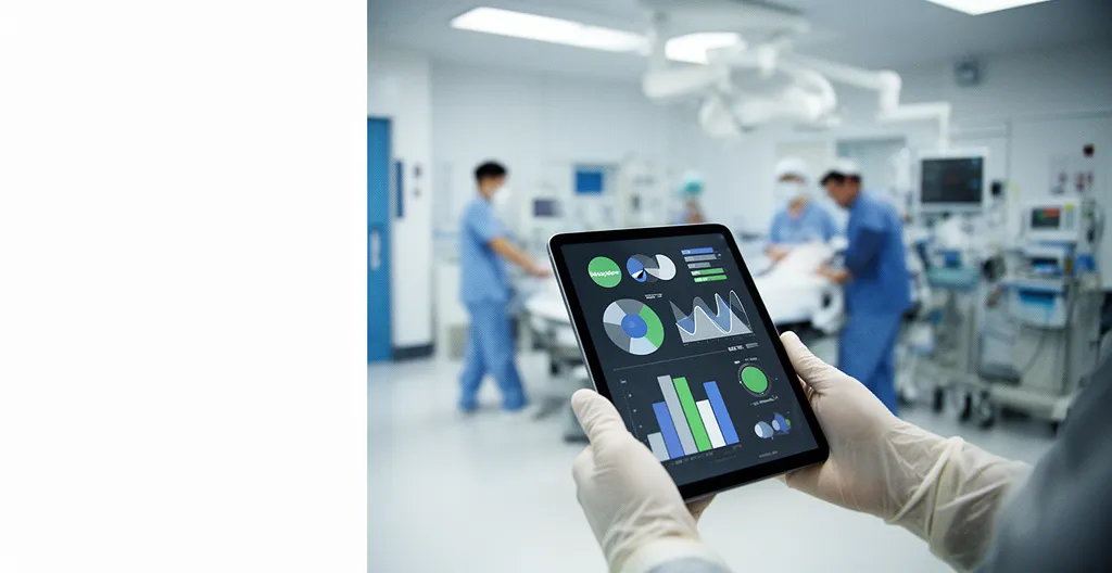 Équipe médicale aux urgences consultant un dossier médical numérique sur tablette pour accéder aux informations vitales d'un patient